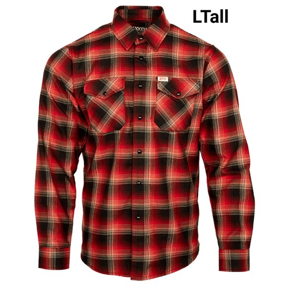 DIXXON Flannel GWAR Collab Limited Edition Men's Flannel Shirt L Tall LT - Picture 1 of 11